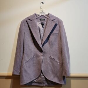 Lauren Ralph Lauren Purple Blazer with Notched Lapel and Modern Silhouette